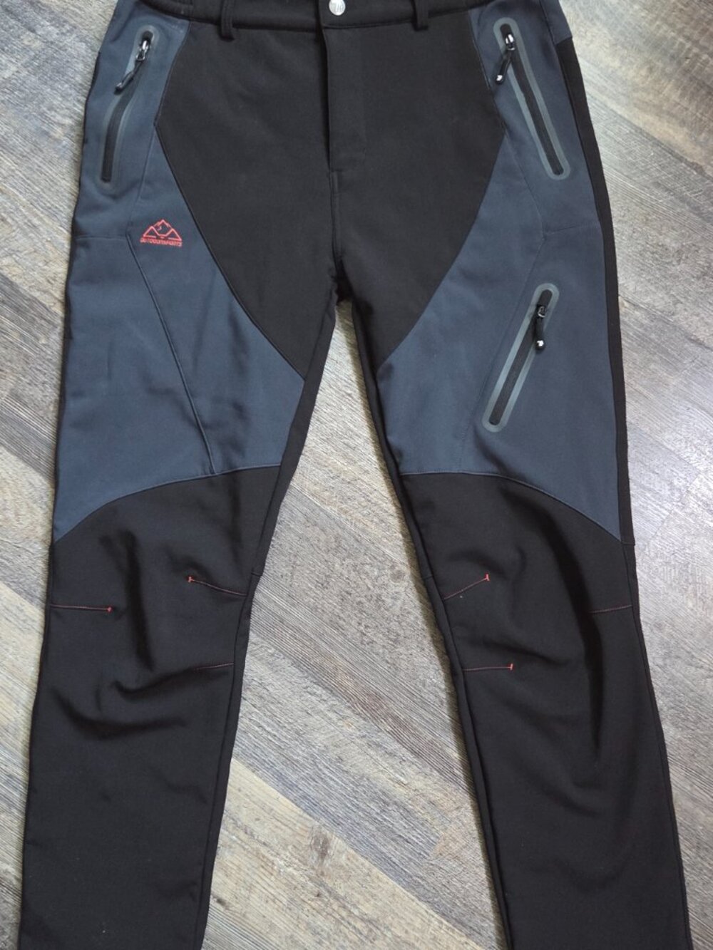 Outdoor Sports Womens Ski Pants Black & Gray Sz Lg Insulated Waterproof Fleece - Picture 2 of 6